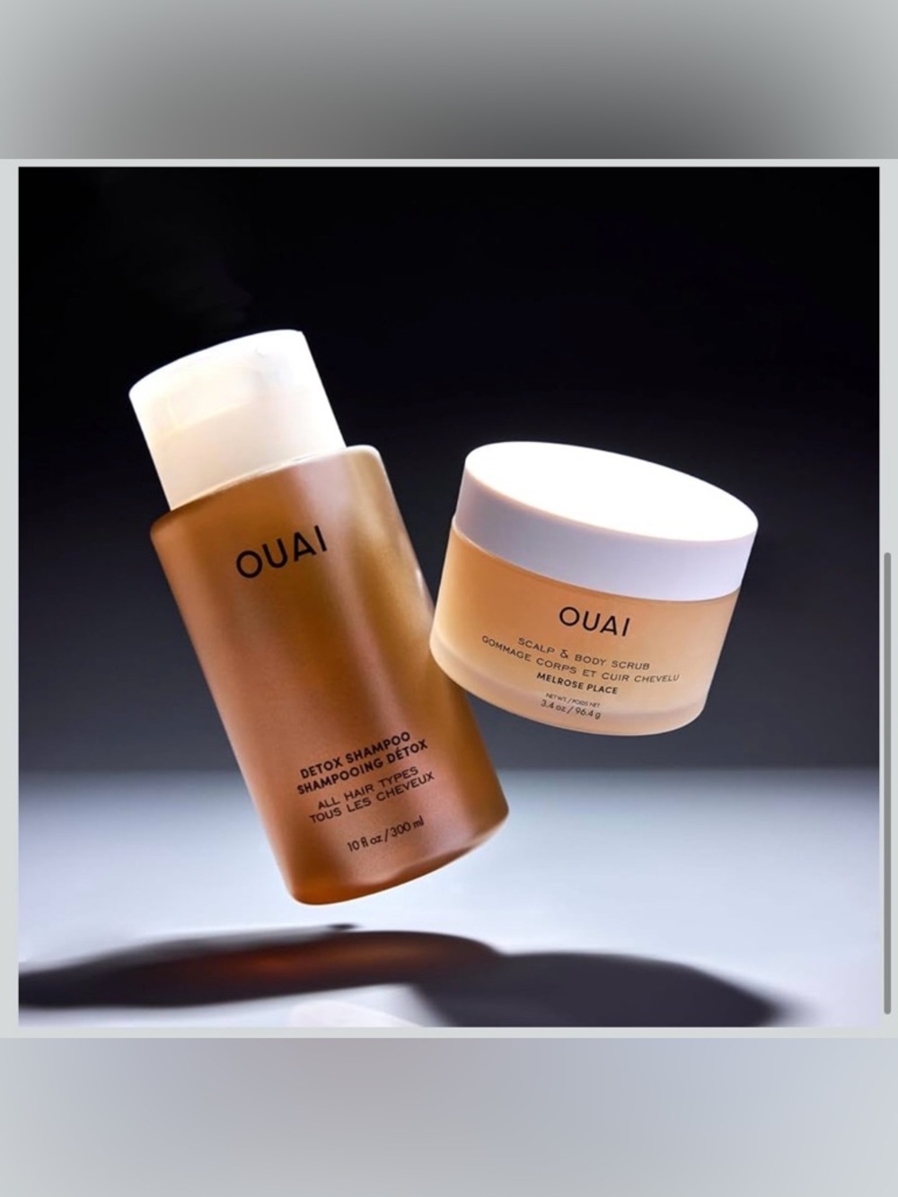 NIB: OUAI Scrub It All A-Ouai Set Detox Shampoo & Body Scrub Kit - Picture 7 of 13